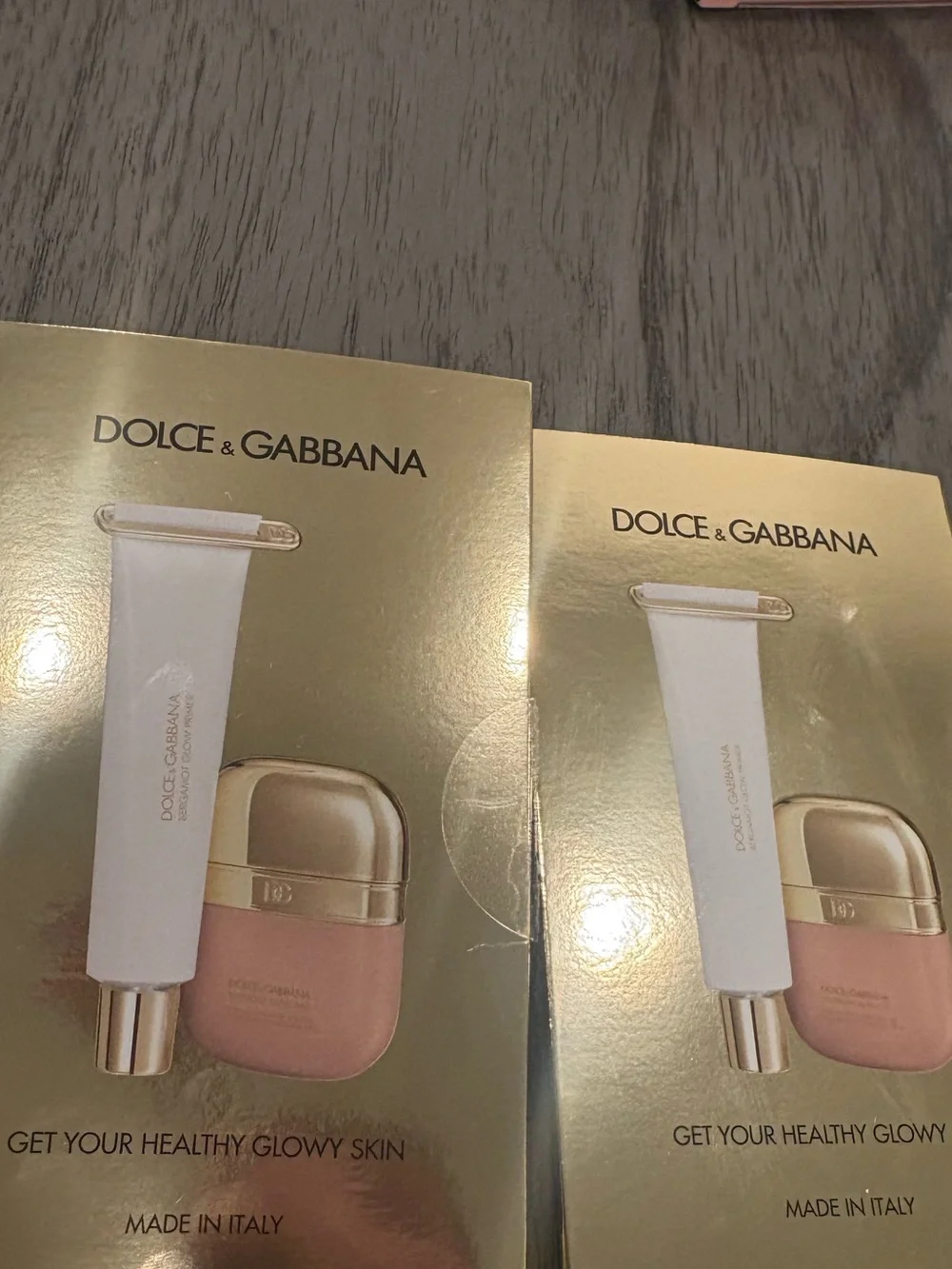 *New Bundle of Dolce & Gabbana get your healthy glow skin tint sample packets